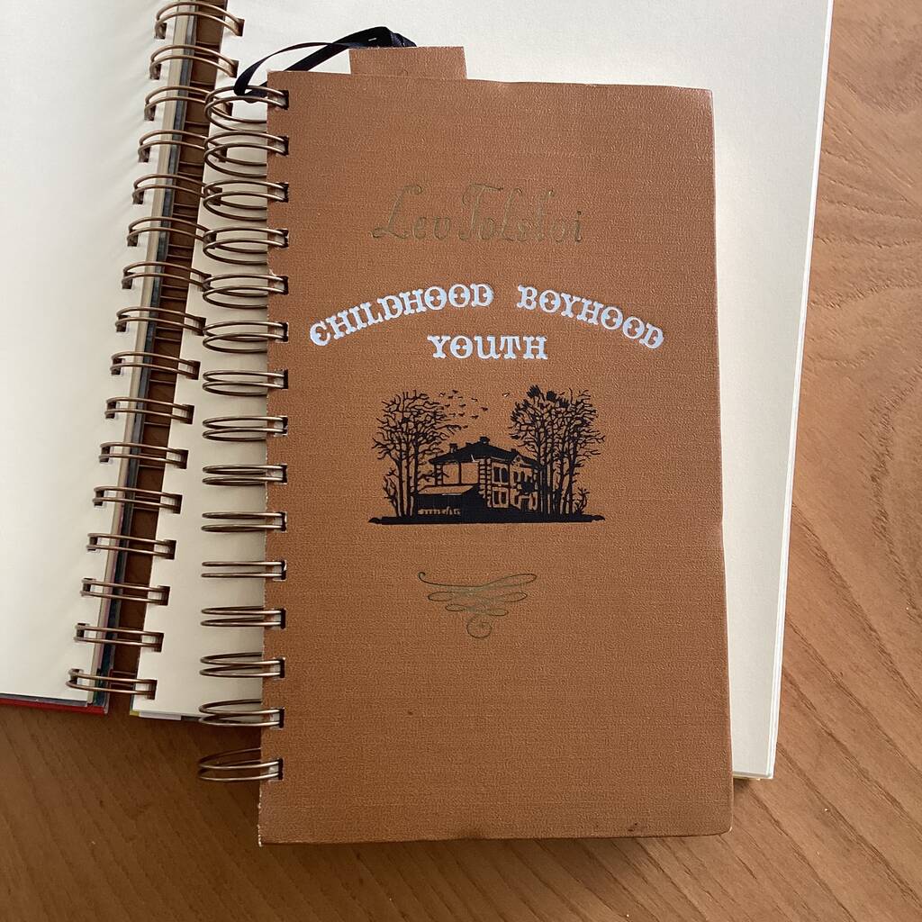 'Childhood, Boyhood, Youth' Upcycled Notebook, 1 of 4