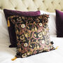 The Gold Decorative Thistle Eco Friendly Square Cushion, thumbnail 2 of 5