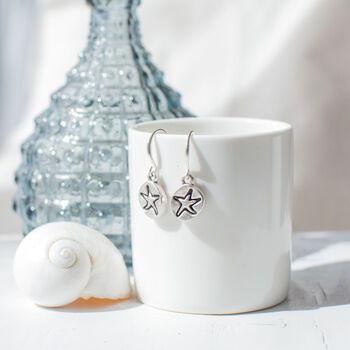 Silver Plated Starfish Earrings, 5 of 10