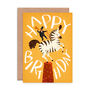 'Happy Birthday' Zebra Greetings Card, thumbnail 2 of 2