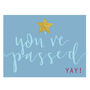 Mini You've Passed Card With Gold Foiled Star, thumbnail 2 of 5