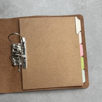 Recycled Leather Lever Arch Folder Wedding Plans Made In Over 25 Colours, 6 of 6