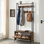 Coat Rack Hall Tree With Bench And Shoe Storage, thumbnail 1 of 11