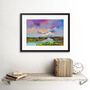 Contemporary Colourful Landscape Framed Wall Art Print, thumbnail 2 of 3