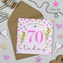 Balloon Brights 70th Birthday Card Pink, thumbnail 1 of 2