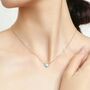 Cosmic Opal Dainty Coin Pendant Necklace, thumbnail 9 of 12
