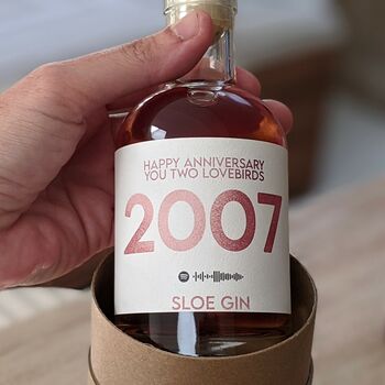 Personalised Special Year Flavoured Gin With Music, 10 of 11