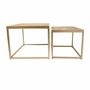 Teak And Gold Set Of Two Coffee Tables, thumbnail 5 of 5