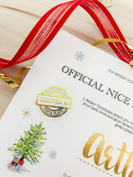 Personalised Nice List Letter From Santa, 8 of 11