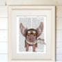 Flying Pig With Wings Book Print, Framed Or Unframed, thumbnail 4 of 6
