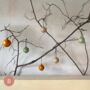 Set Of Six 6cm Hand Painted Ceramic Baubles, thumbnail 3 of 5