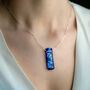 Sapphire Blue Fused Glass Jewellery Set, thumbnail 8 of 10