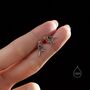 Enamel Robin Bird Stud Earrings In Sterling Silver, thumbnail 9 of 12
