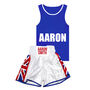 Personalised Kids Boxing Shorts And Vest Combo Set, thumbnail 5 of 10