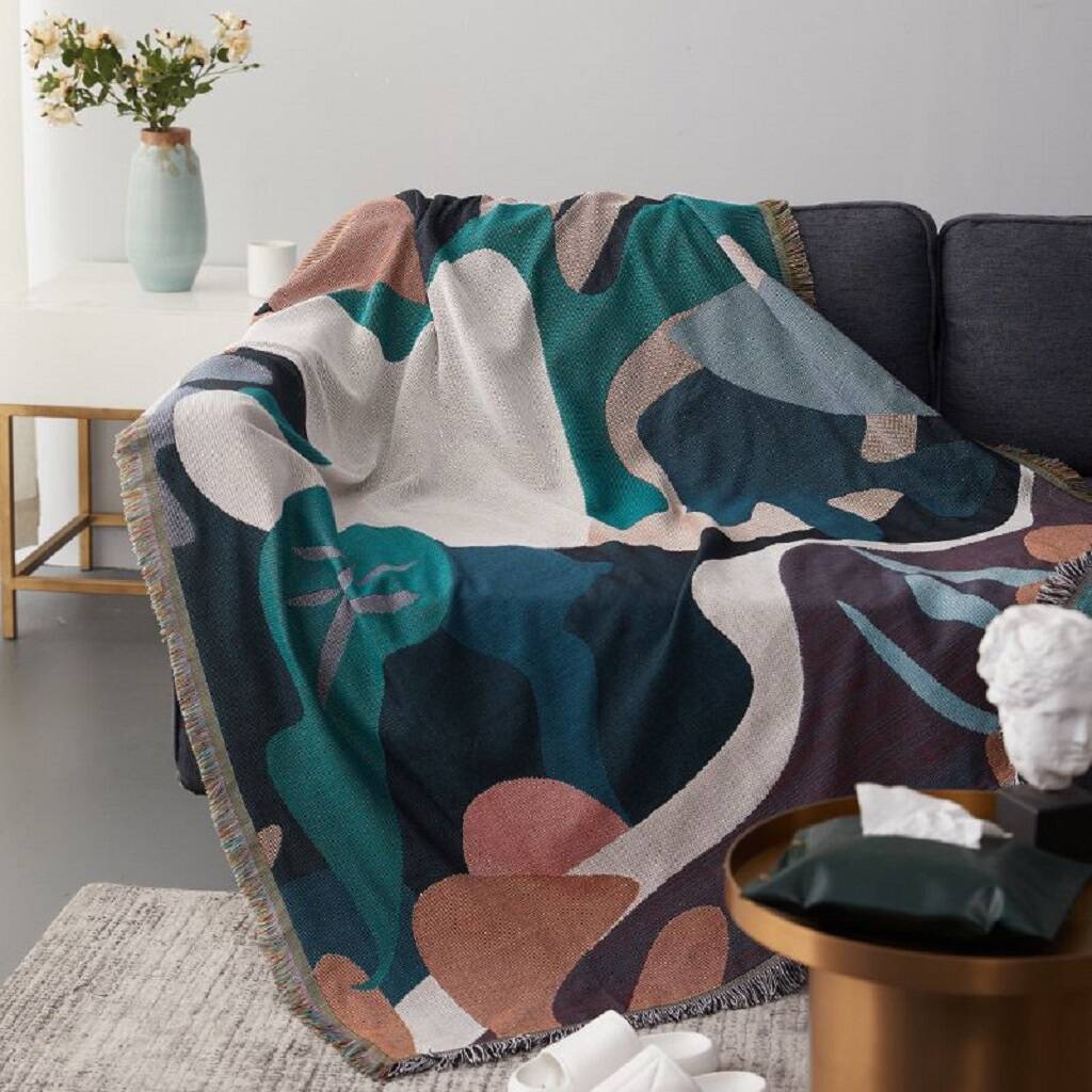 Abstract Patterned Blanket And Furniture Throw, 1 of 3