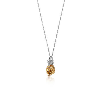 Forbidden Pineapple Pendant In Silver And Gold, 2 of 6