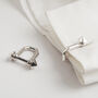 Shackle Cufflinks Silver, thumbnail 4 of 5