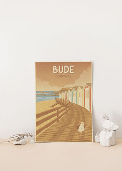 Bude Cornwall Travel Poster Art Print, 2 of 8