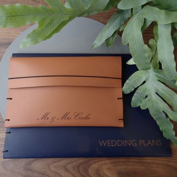 Large Leather Wedding Planner Folder, 12 of 12