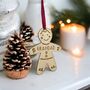 Personalised Gingerbread Family Pop Out Decorations, thumbnail 6 of 6