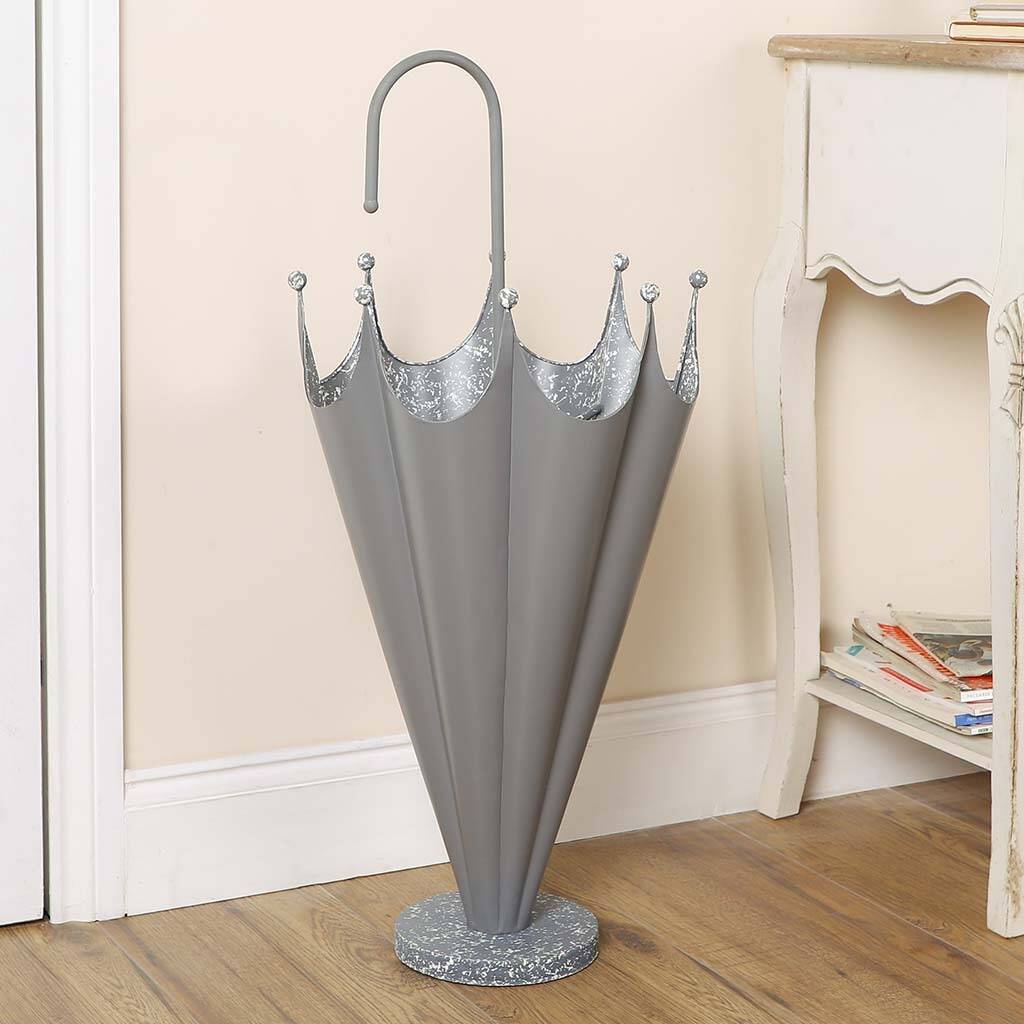 Grey Marble Finish Free Standing Umbrella Stand By Dibor