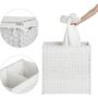 110 L Divided Laundry Hamper Clothes Laundry Basket, thumbnail 8 of 11