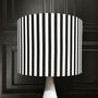 Zebra Black And White Striped Lampshade, thumbnail 1 of 2