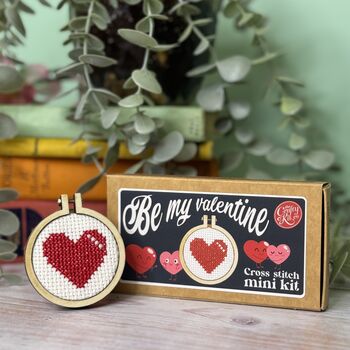 Be My Valentine Mini Cross Stitch Kit, 2 of 4