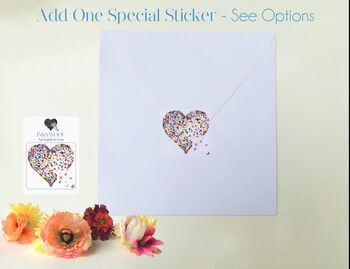 Daughter Butterfly Heart Card, Kaleidoscope Colours, 6 of 10