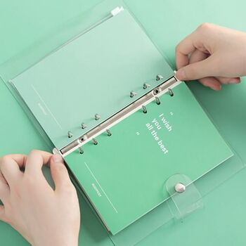 Clear Six Ring Binder Journal Set, 4 of 6