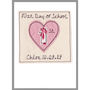Personalised Heart 1st Birthday Card For Girls, thumbnail 8 of 12
