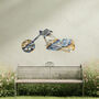 Chopper Motorcycle Metal Wall Art Gift For Garden Decor Enthusiasts, thumbnail 5 of 10