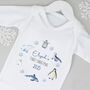 Pesonalised First Christmas Bodysuit / Babygrow Winter Animals, thumbnail 4 of 8