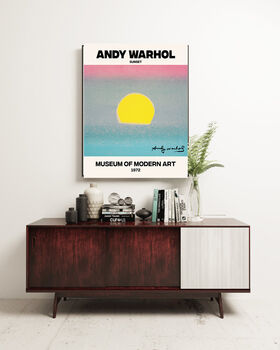 Andy Warhol Sunset Art Print, 4 of 5