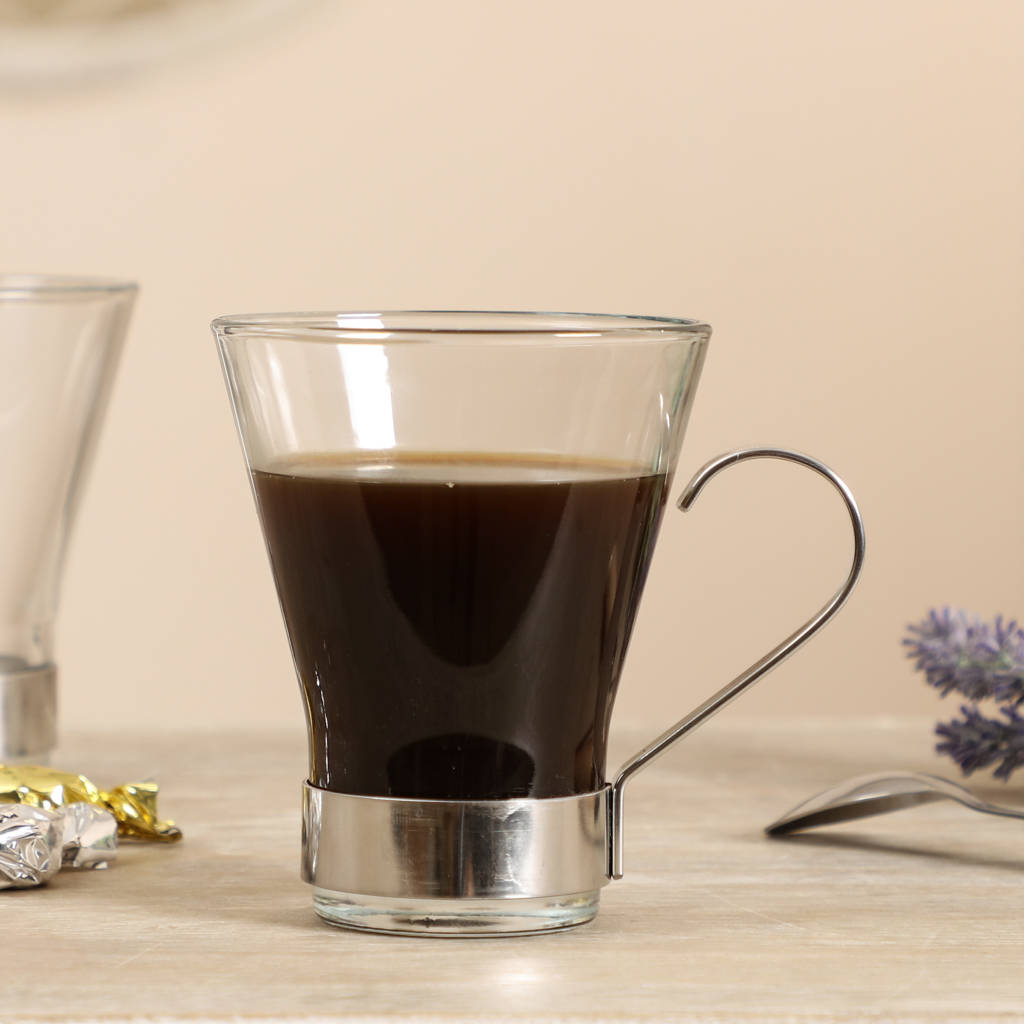 Contemporary Thermo Glass And Steel Mug By Dibor