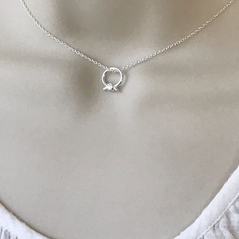 Sterling Silver Knot Of Friendship Necklace, 3 of 4
