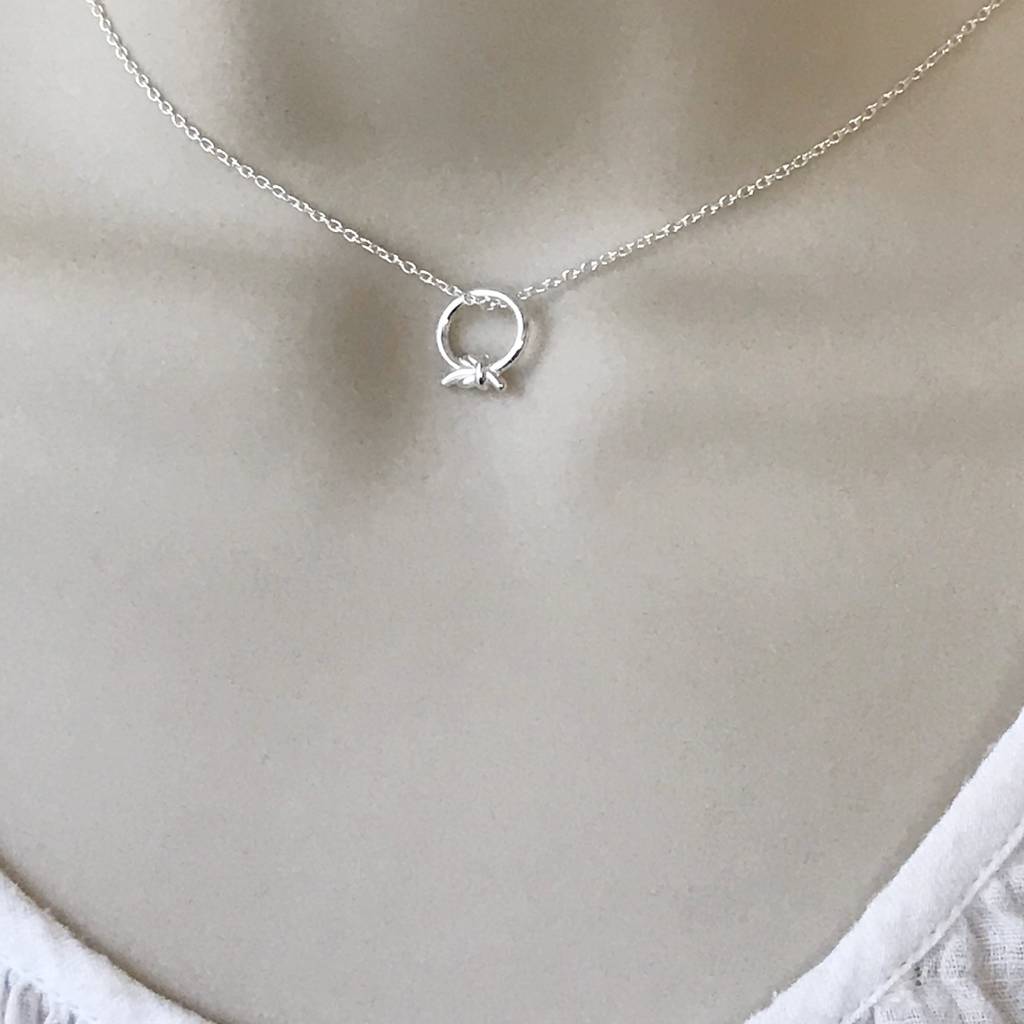 Sterling Silver Knot Of Friendship Necklace By Sophie Jones Jewellery
