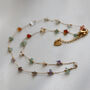 Non Tarnish Gemstone Nugget Bead Chain Necklace, thumbnail 4 of 10