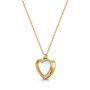 Floating Heart Memory Locket 18 K Gold Plate, thumbnail 9 of 10