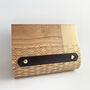 Cherry Hardwood And Leather Clutch Bag, thumbnail 8 of 9