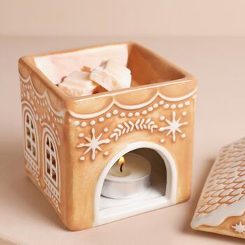 Gingerbread House Ceramic Wax Burner, 3 of 6