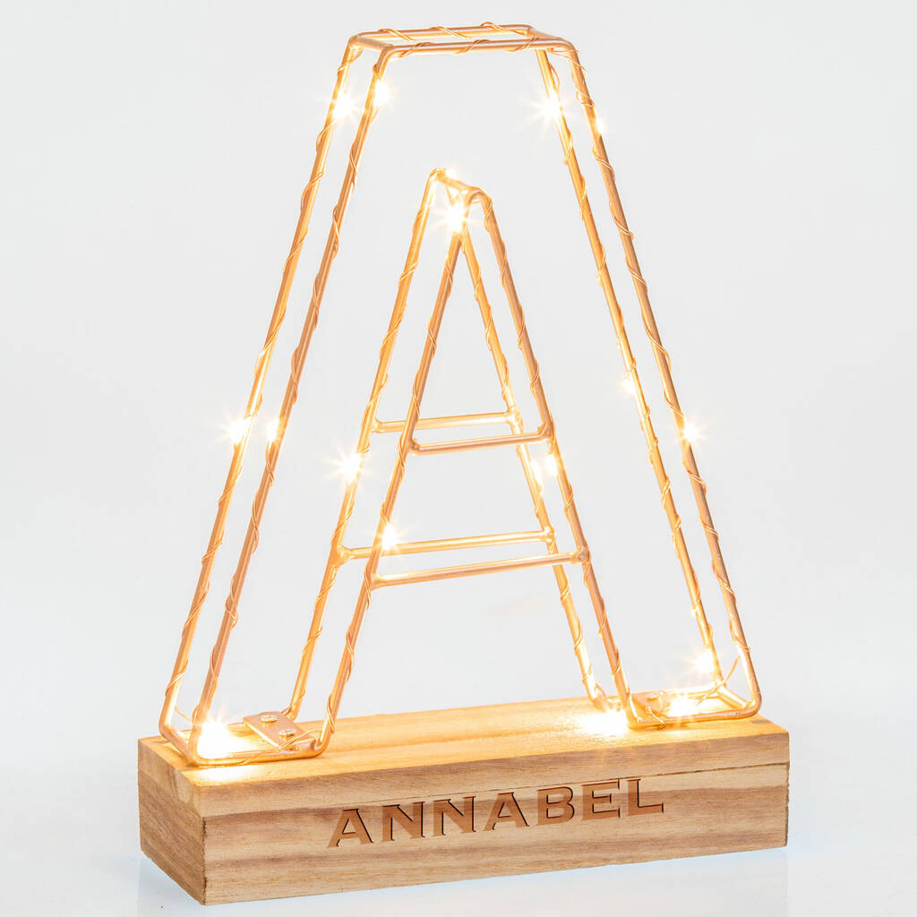 Personalised Name Letter Light, 1 of 2
