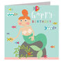 Glittery Mermaid Birthday Card, thumbnail 2 of 5