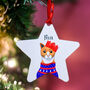 Personalised Party Cat Christmas Tree Decoration, thumbnail 9 of 12