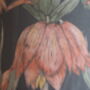Pink And Black Passionflower Lampshade, thumbnail 2 of 8