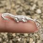 Personalised Sterling Silver Crocodile Necklace, thumbnail 6 of 10