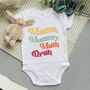 Mama Mummy Mum Bruh Baby Vest, thumbnail 1 of 2