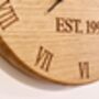 Personalised Wooden Wall Clock, thumbnail 3 of 4