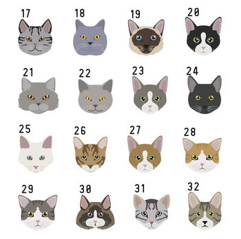 Personalised Cat Breed Photo Keyring, 7 of 12