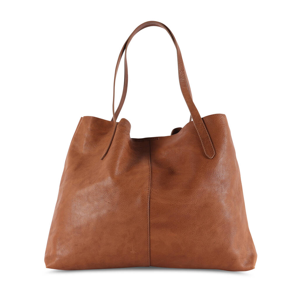 erin leather tote handbag by the leather store | notonthehighstreet.com